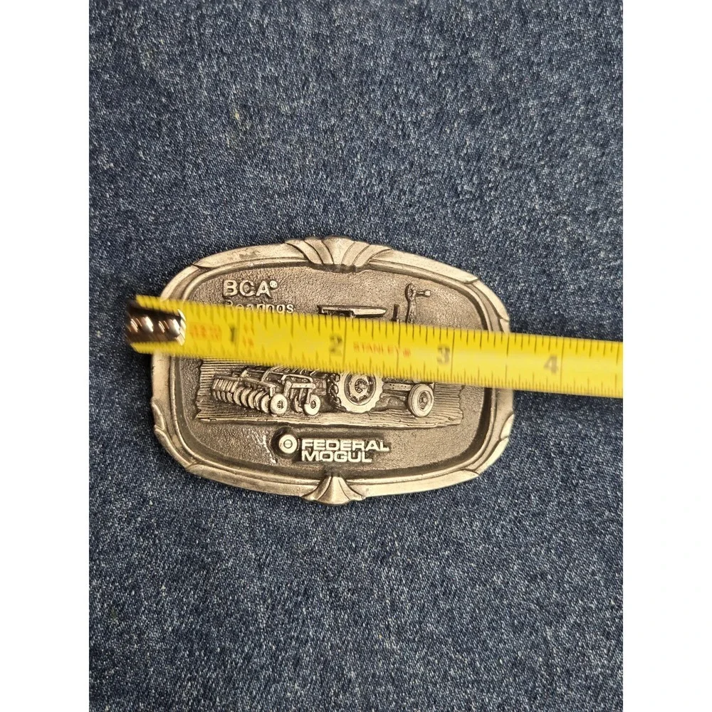 Vintage 1970s BCA Bearings Tractor Mogul Belt Buckle USA